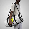 Load image into Gallery viewer, SOCCERGASM-WHITE Duffel Bag