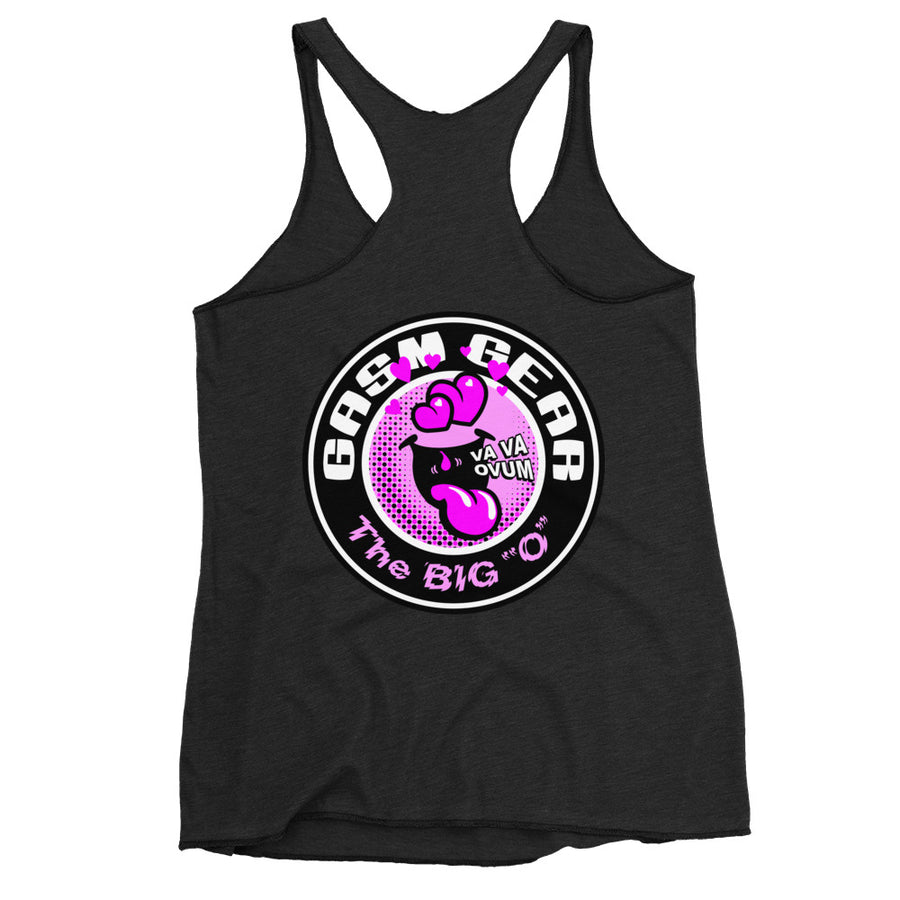 GASM GEAR LOGO/FINE SPECIMEN-THE BIG "O" Women's Racerback Tank