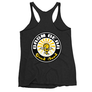 GASM GEAR LOGO/FINE SPECIMEN-GOOD SEED Women's Racerback Tank