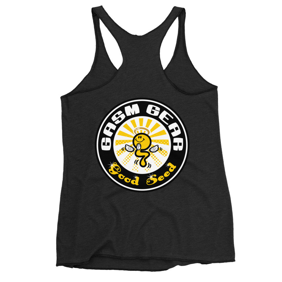 GASM GEAR LOGO/FINE SPECIMEN-GOOD SEED Women's Racerback Tank