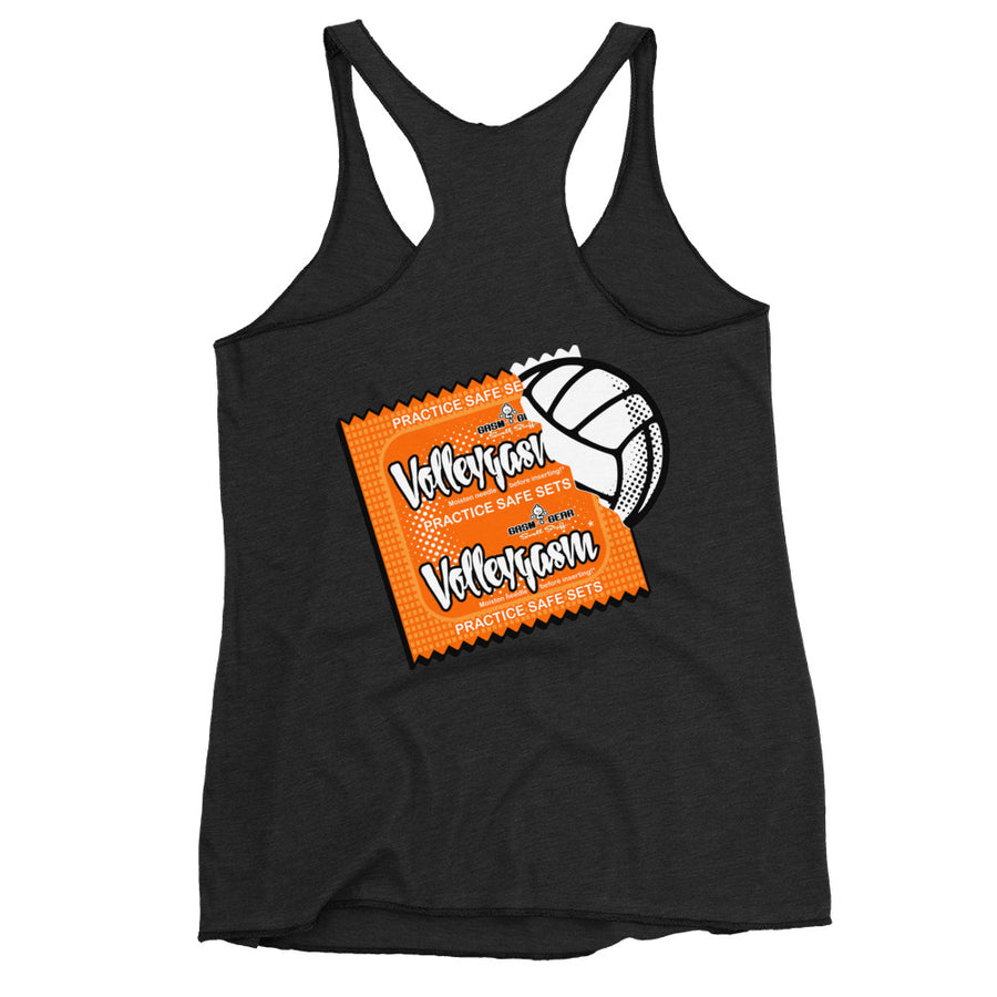 VOLLEYGASM SAFE SETS Women's Racerback Tank