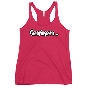 JUICY-CAMPINGASM Women's Racerback Tank