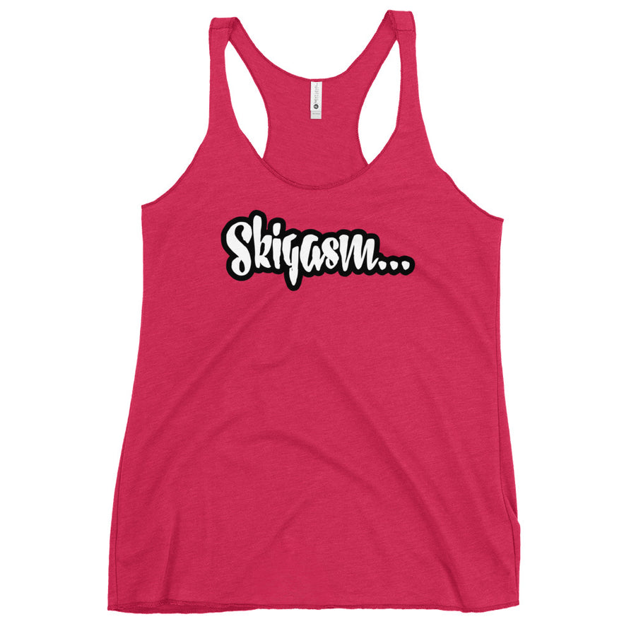 JUICY-SKIGASM Women's Racerback Tank