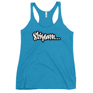 JUICY-SKIGASM Women's Racerback Tank