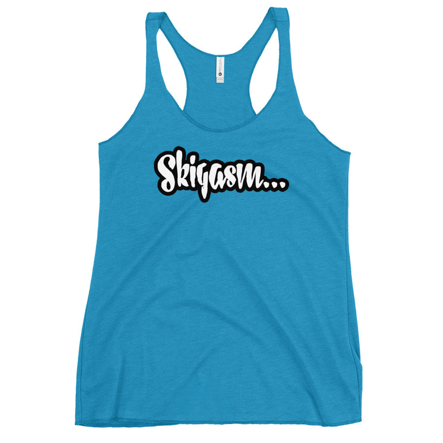 JUICY-SKIGASM Women's Racerback Tank